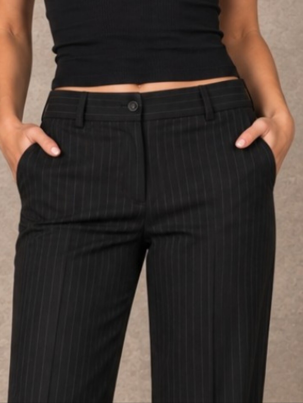 DKNY NWT Black Pinstripe Dress Pants Size M